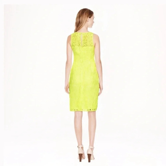 J. Crew Collection neon lace sheath dress size 2 - Picture 2 of 5